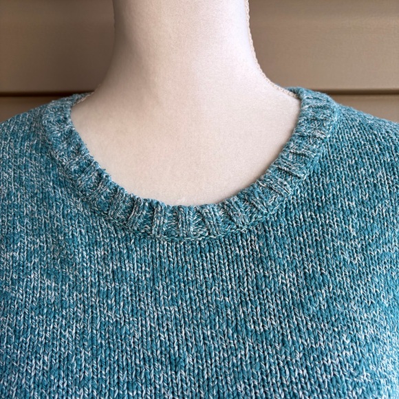 •L.L. Bean• 100% Cotton Marled Ragg Sweater - Size Large - Picture 3 of 8